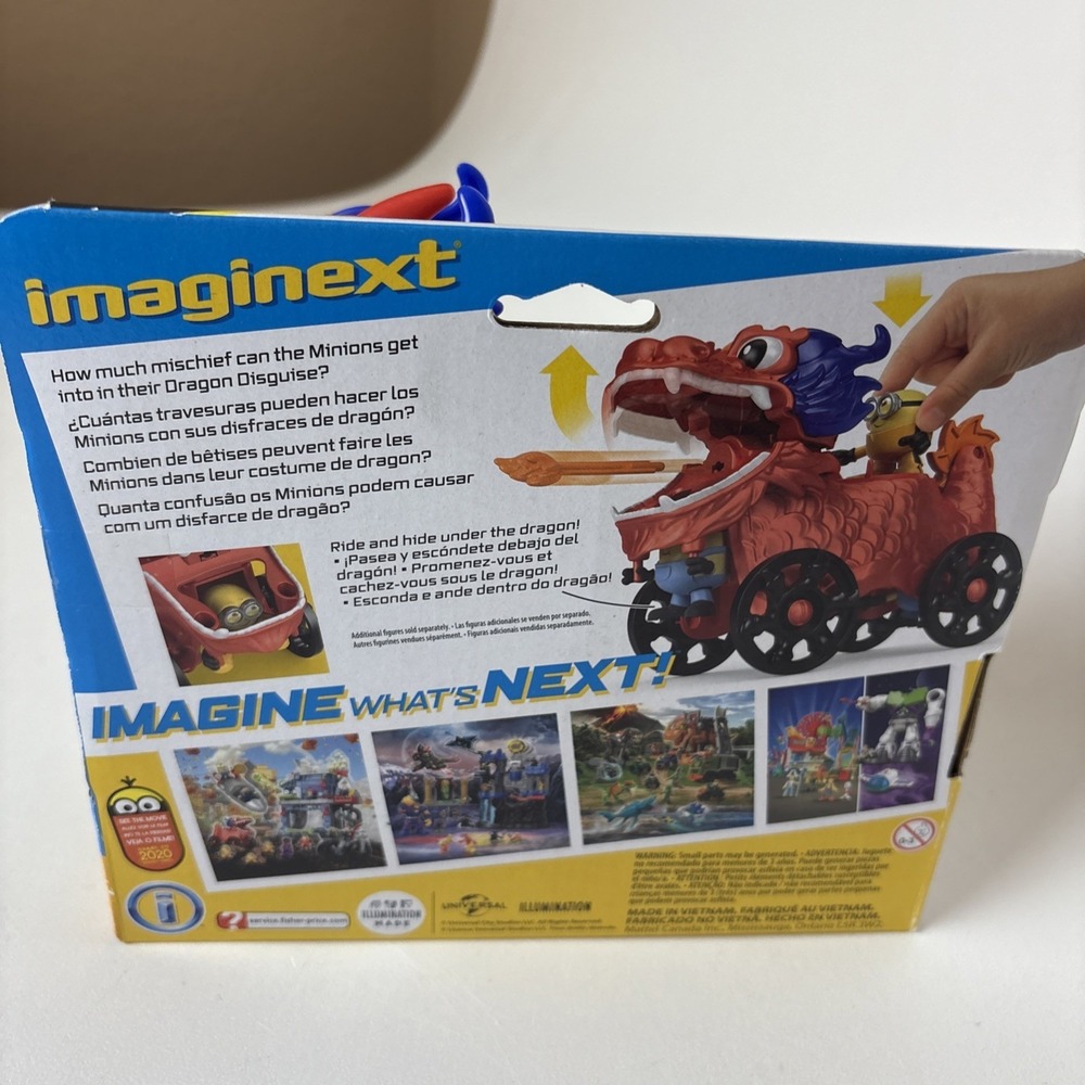 NEW Imaginext Fisher Price Minions Rise Gru Movie Dragon Disguise wagon beast - Picture 5 of 9